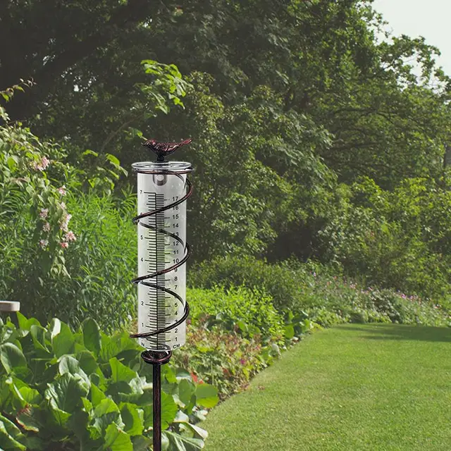 Pluviomètre de pelouse en spirale précise, pluviomètre de jardin