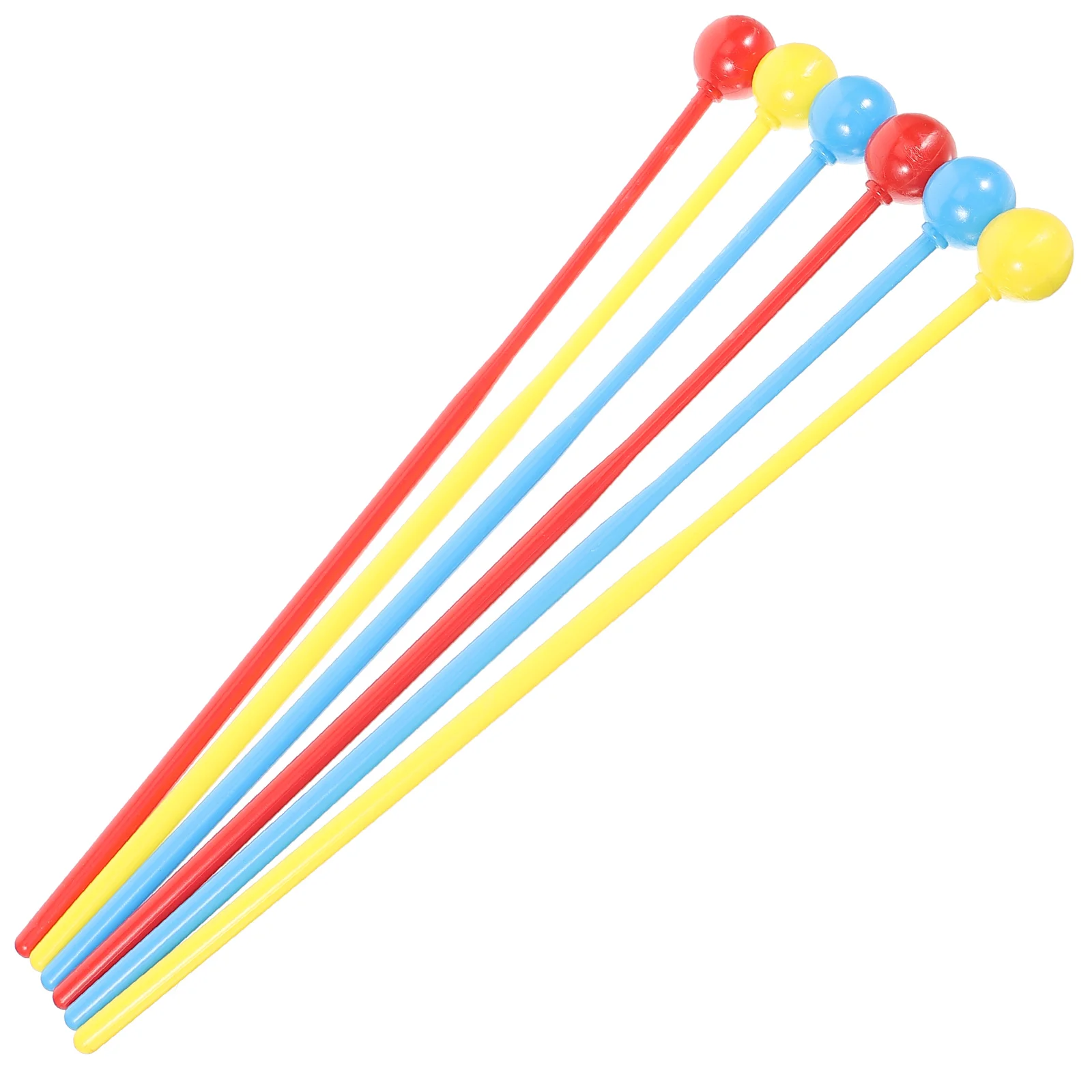 

3 Pairs Children's Drumsticks Marimba Mallets Xylophone Hammer Percussion Musical Instrument Plastic Toddler