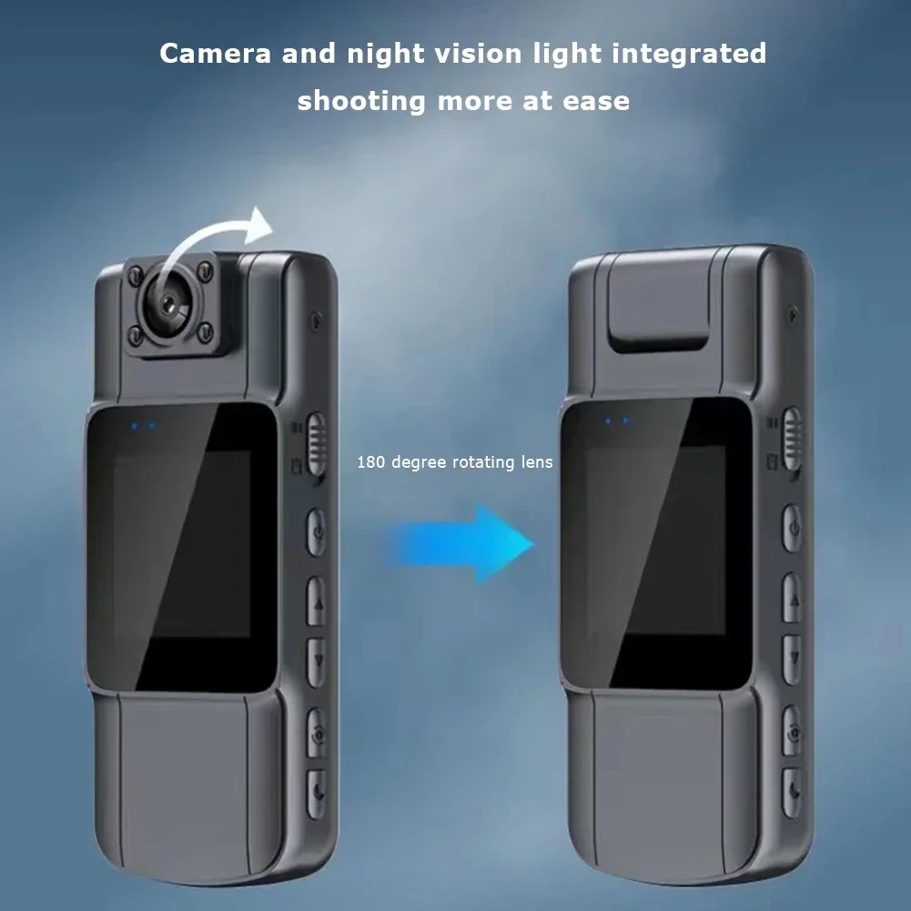 Mini 2025 Camera 4K HD WiFi motorcycles Sports Rotating lens Night Vision Digital Video Recorder Police security Wearable Camera 3