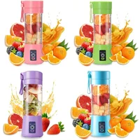 380ML Portable Mini Blender for Shakes and Smoothies Rechargeable USB Traveling Fruit Juicer Cup Hand Fruit Blender Juicing Cup 1