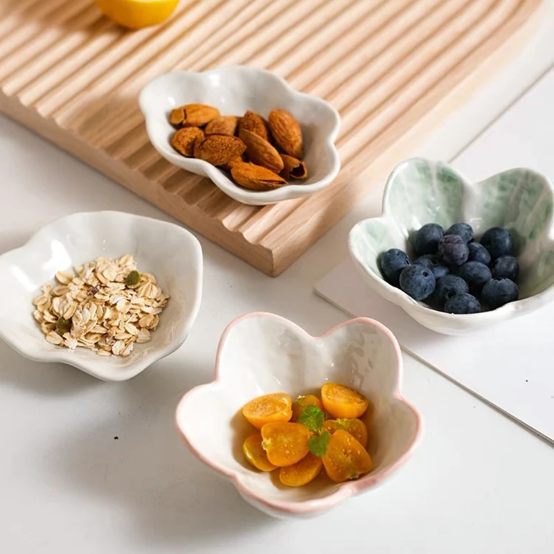 

Lovely Japanese Ceramic Seasoning Dish Hot Pot Spicy Hot Pot Dipping Dish Ins Soy Sauce Vinegar Bowl Small Dish Seasoning Dish
