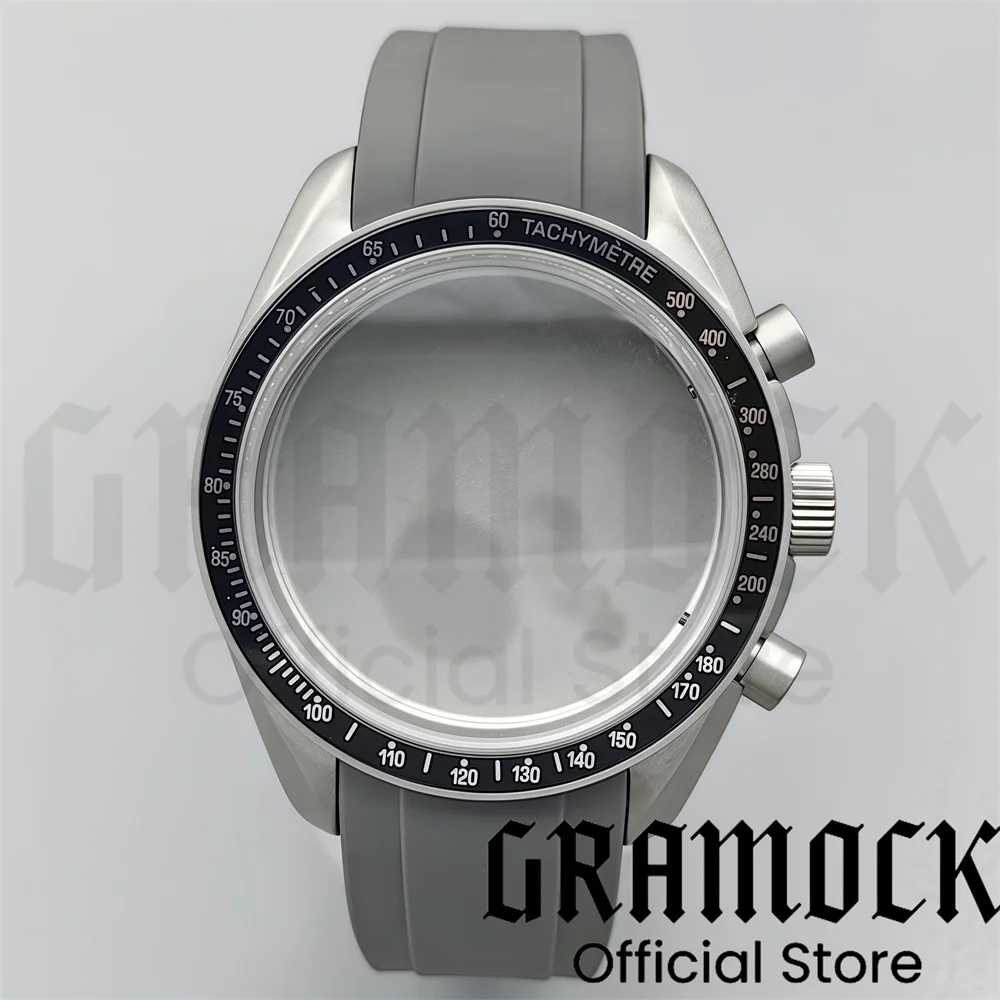 VK63 VK64 40mm Titanium Watch Case Black Silver Insert Dome