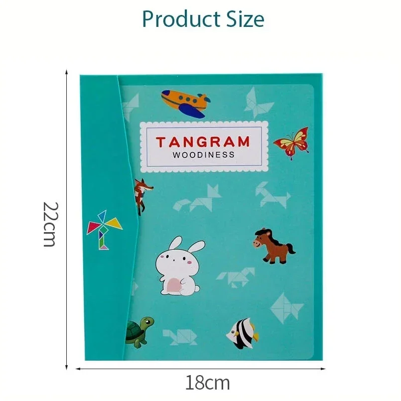 New Kids Magnetic 3D Puzzle Jigsaw Tangram Thinking Training Game Baby Montessori Learning Educational Wooden Toys for Children