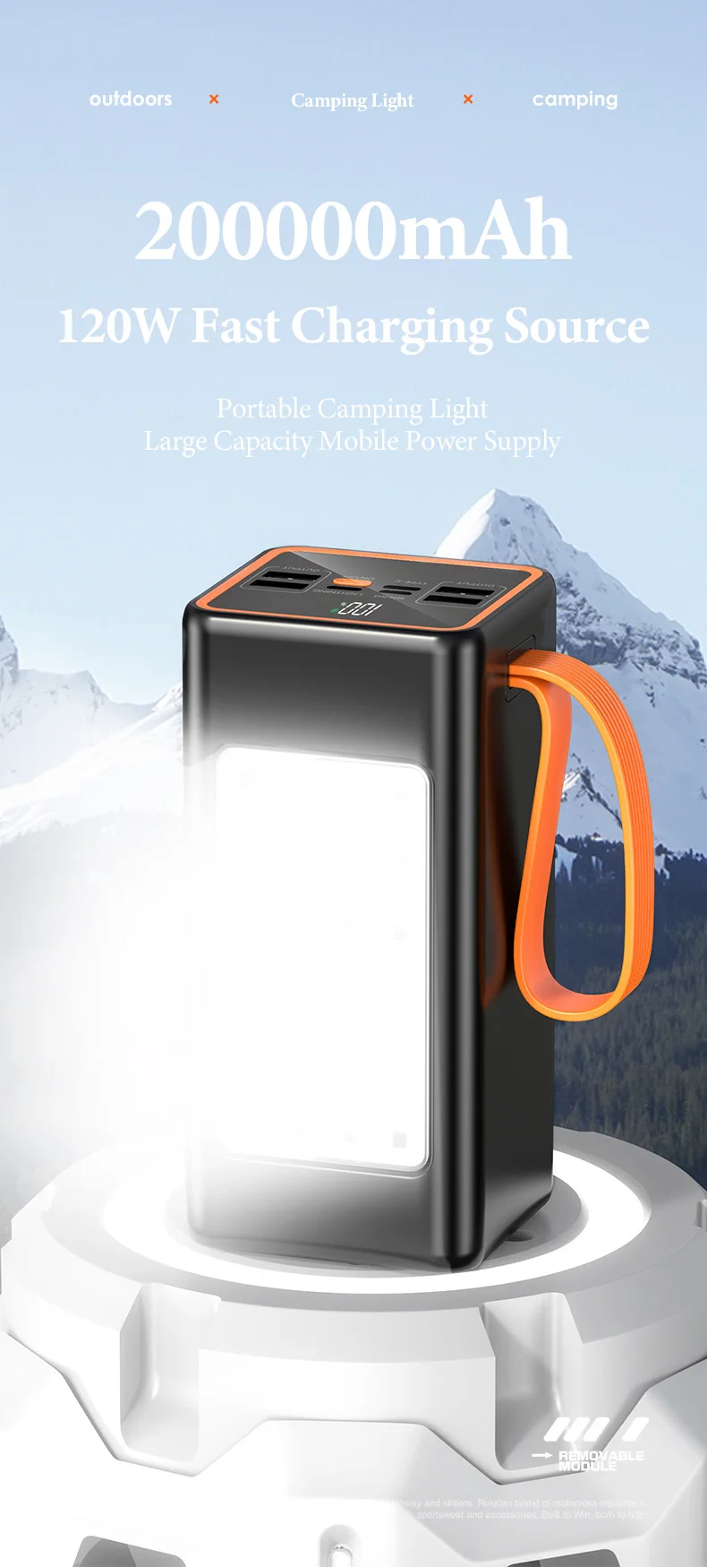 120W Super Fast Charging 200000mAh Power Bank for Iphone 15 Pro Max Laptop LED Light Powerbank Portable External Battery Charger 11 Sd6bf62803aac4eb3b66e43b8117c9a97e