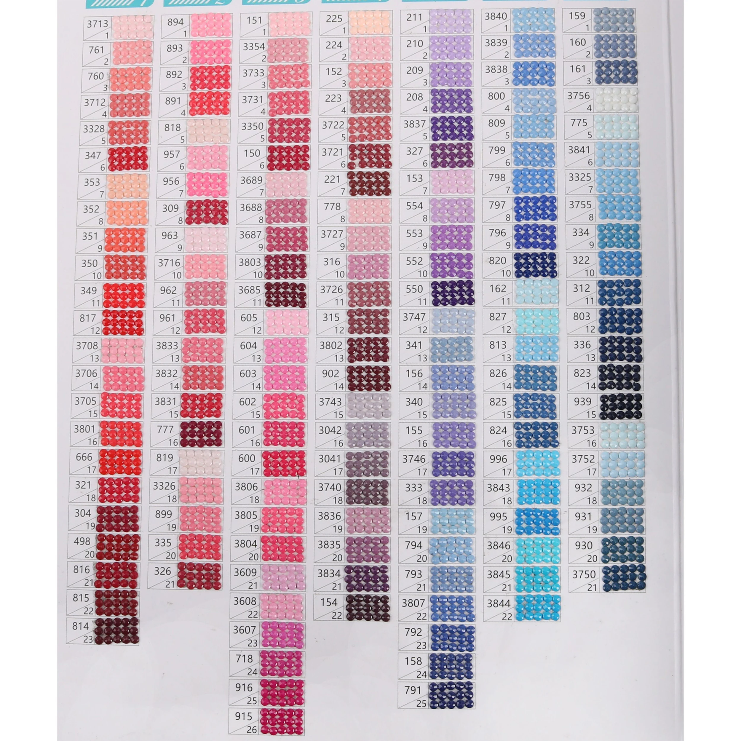 Diamond Painting 447 Colors Full Round/square Drill Diamond Rhinestone Accessories