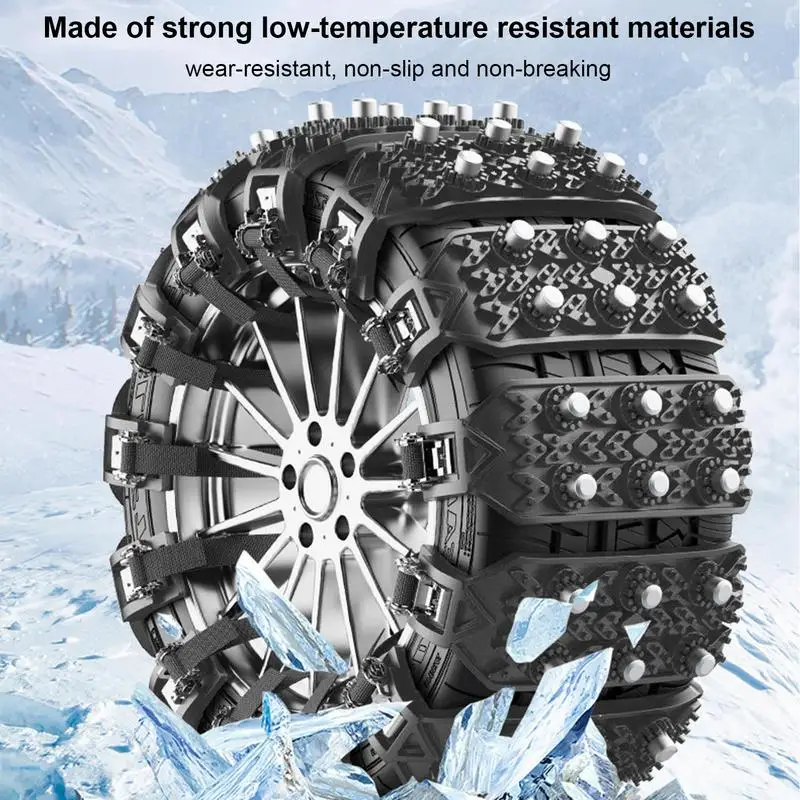 

Tire Chains For Cars Auto Tire Chains Universal Anti-Slip Technology SUVs And Light Trucks Tire Chains Mud Rock Climbing Ice