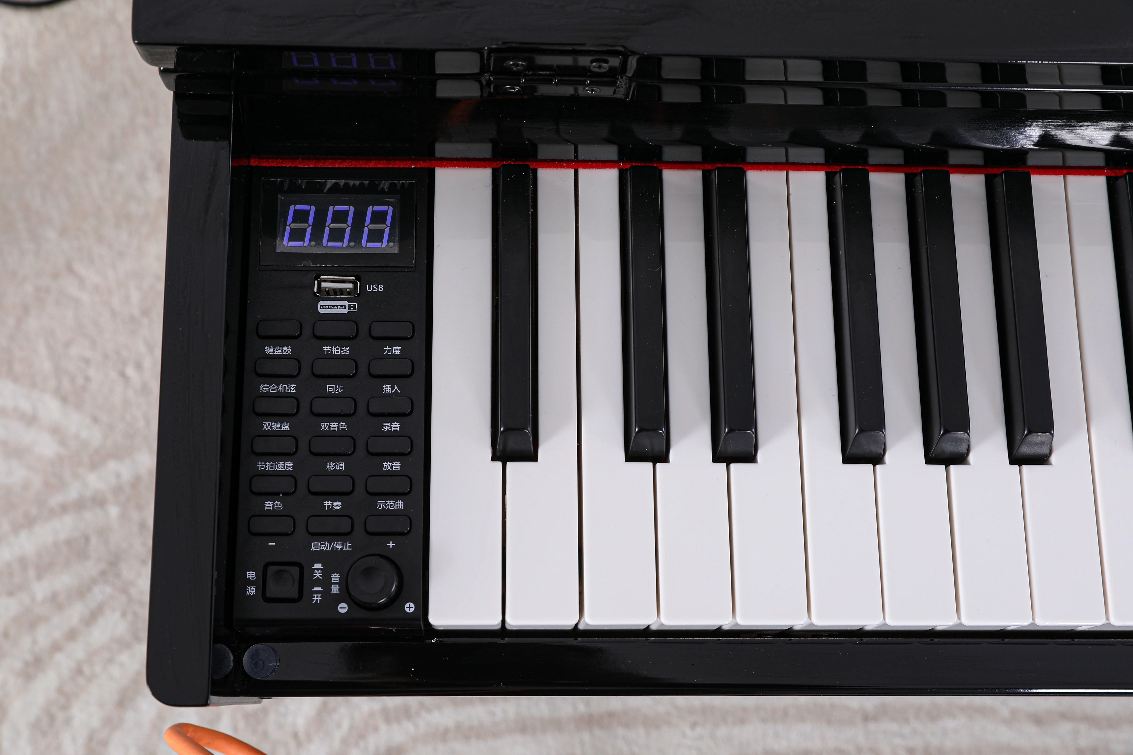 Hot digital keyboard electronic piano instruments china black 88-key 3 pedal digital piano