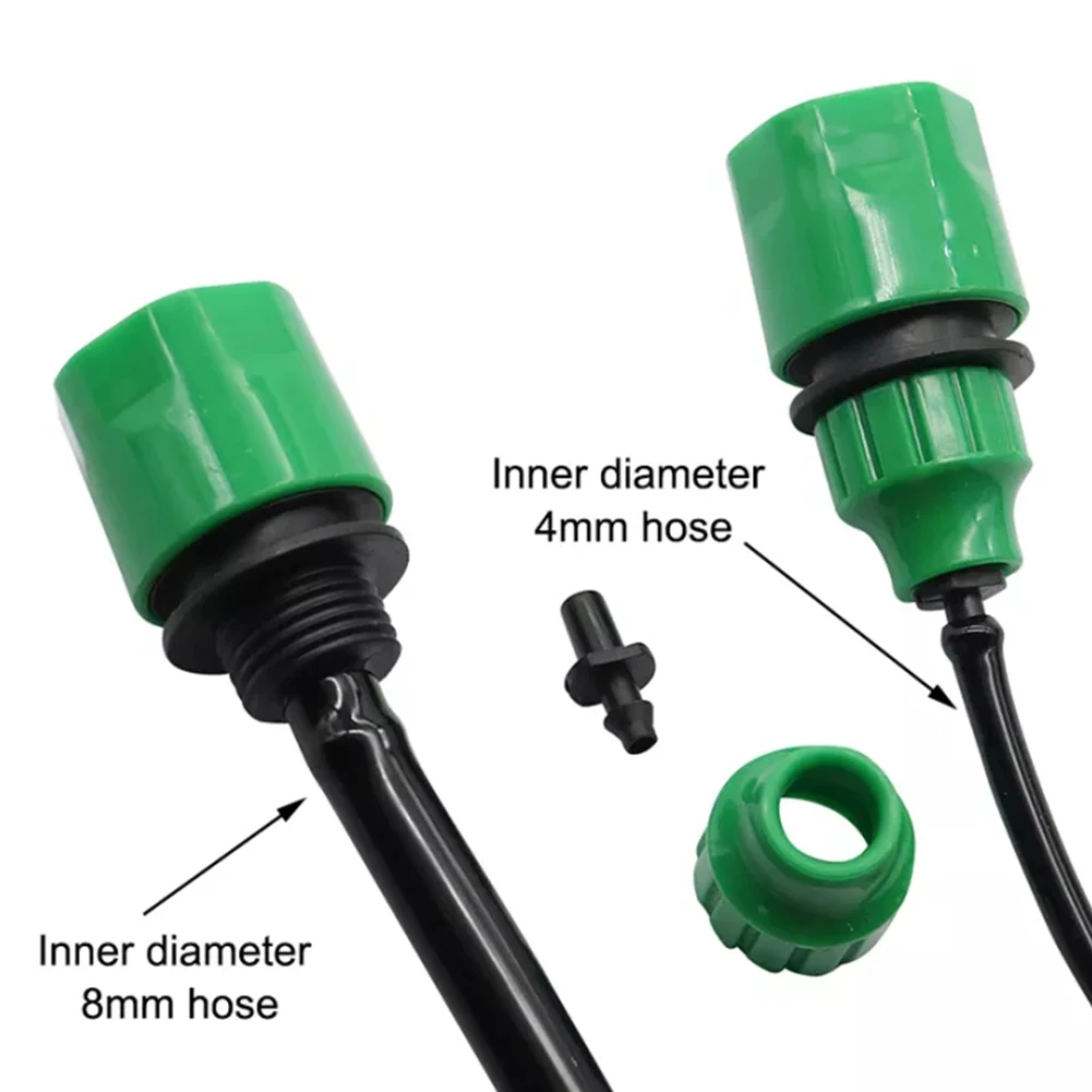 

5 X Water Hose Quick Connector 4/7mm, 8/11mm Plastic Garden Water Hose Quick Connector Micro Irrigation Adapter Connector