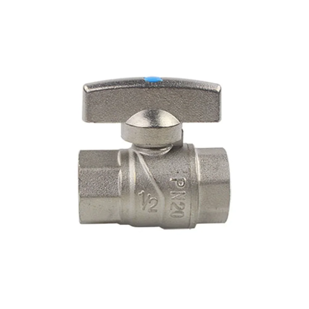 Full Diameter Copper Ball Valve Thickened Dn15 / Dn20 Copper Ball Core Straight Through Hot And Cold Water Switch Valve
