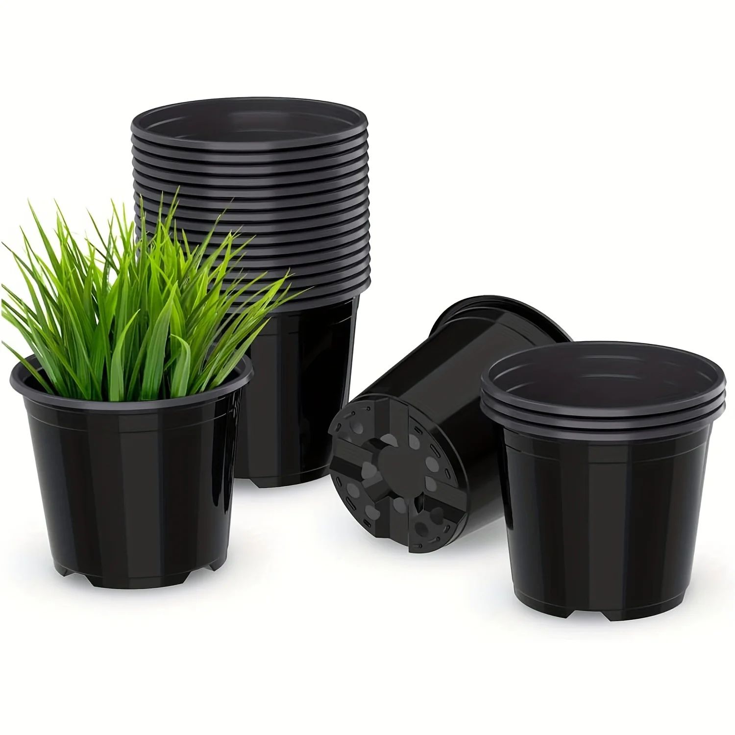 

24/36/50 Packs, 3-inch Black Durable Plastic Flower Pots With Drainage Holes For Seedlings, Plant Nursery Pots, And Seed Plantin