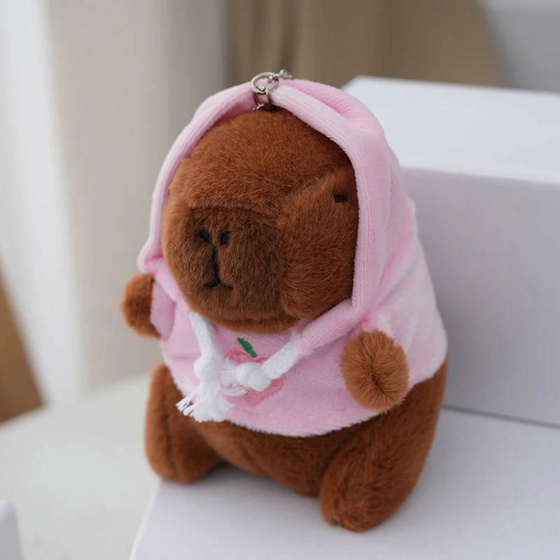 Cute Cartoon Capybara Pendant Plush Toy Doll Bag Hanging Ornaments Cute Kapila Keychain Doll Car Pendant Desktop Ornaments plush keychain,plush doll,capybara plush toy,plush toy,key chain