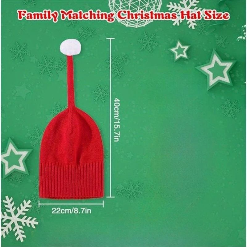 1PC New Autumn and Winter Christmas Hats, Men's and Women's Warm Knitted Hats, Woolen Hats, Christmas Party Decorative Hats