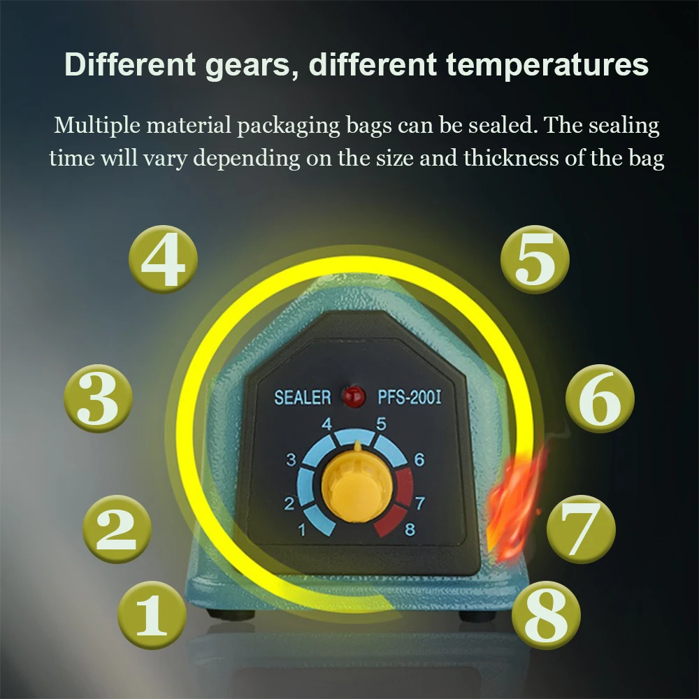 Heat Shrink Sealing for Packaging Bags,Hand-operated Sealing Machine,Instant Sealing Machine Impulse sealer 20cm/30cm/40cm 3
