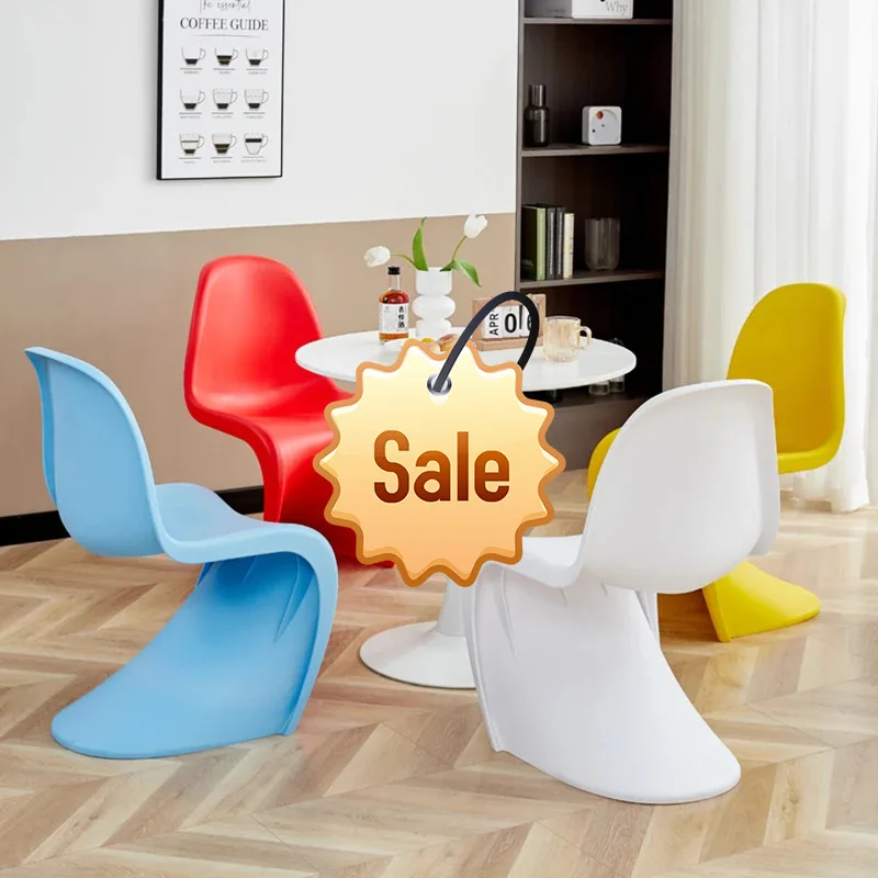 

Пластиковые современные обеденные стулья для квартир, пляжный Сверхлегкий компактный стул для взрослых, одиночный стул ожидания, складной стул