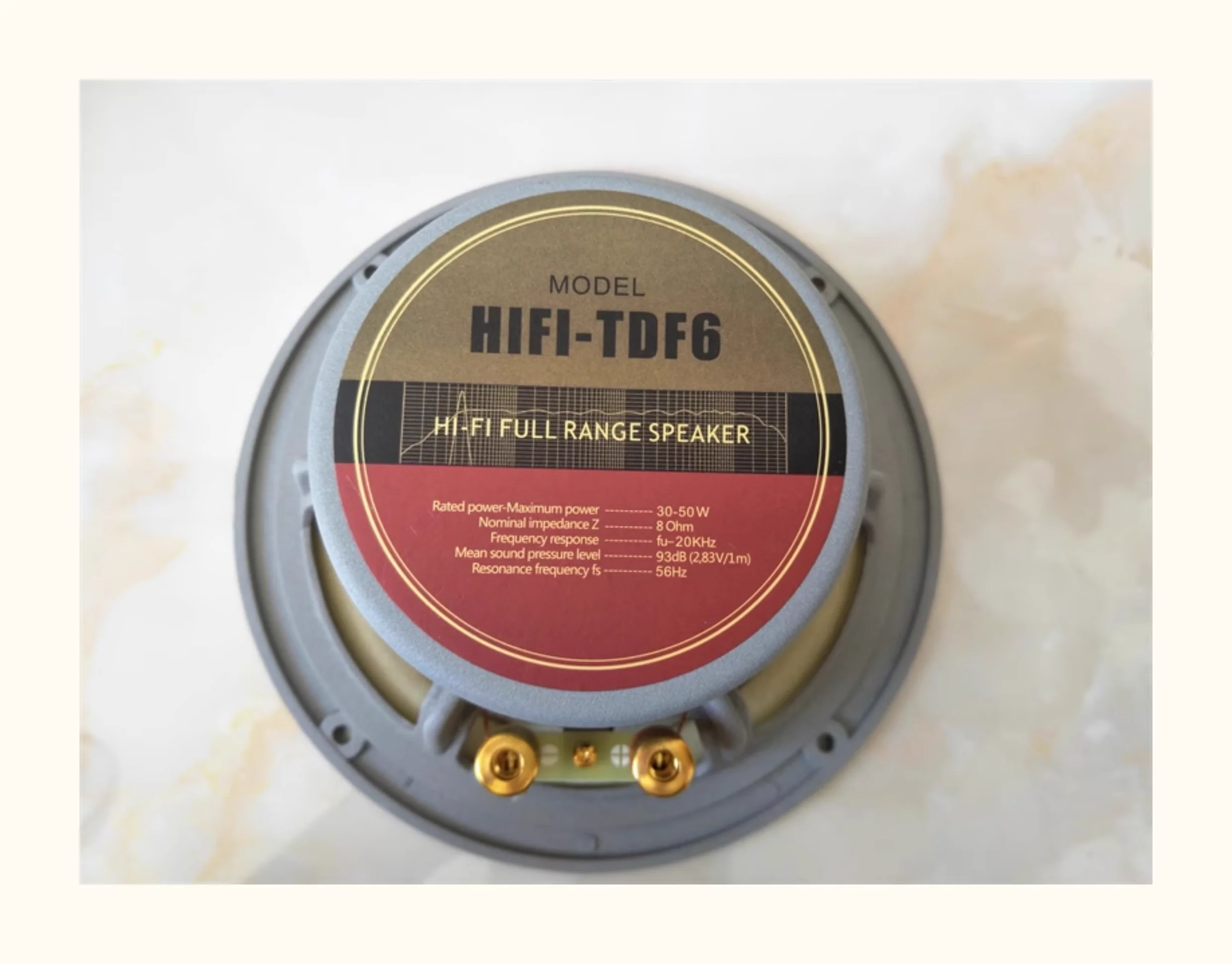 B-683 TDF6 6.5 Inch Full Frequency Spekaer Carbon Fiber Composite Pulp Aviation Magnetic Solid Wood Dust Cap 30-50W 8Ohm 1PCS