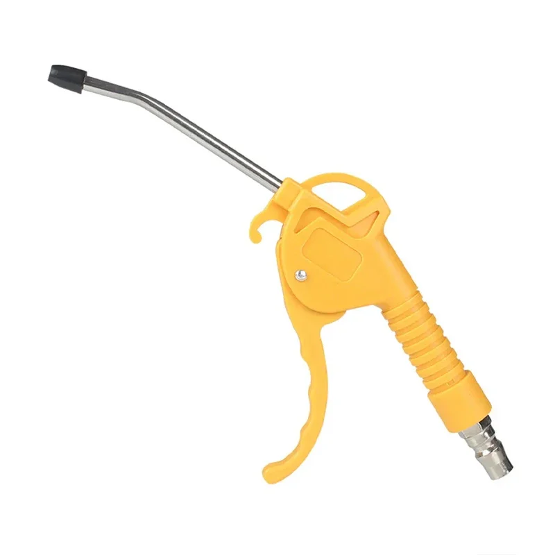 Luftblaspistole, Hochdurchfluss-Luftgebläsepistole für Kompressor mit abgewinkelter, gebogener Düse, drei Farben zur Auswahl, kurzer Stil