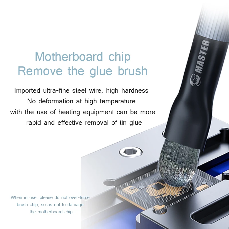 Mechanic Steel Brush Motherboard Chip Glue Removal IC Pad Cleaning PCB CPU Clean Dust BGA Repair Soldering