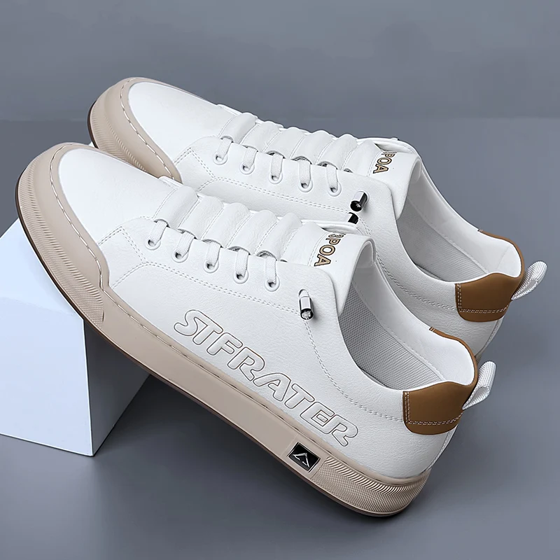 

Designer Brand Men Oxford Vulcanized Shoes Anti Slip Wear-resistant Luxury Leather Casual Shoes Outdoor Lace-Up Running Shoes