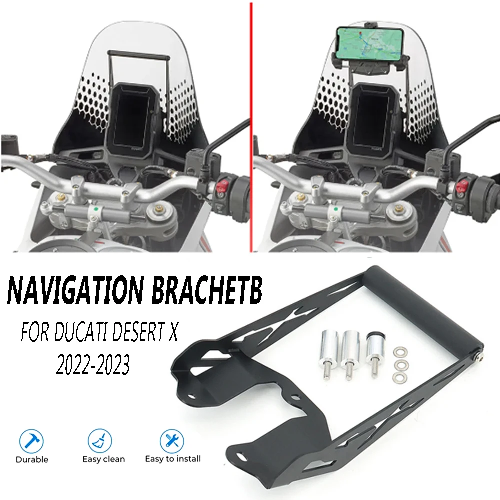 

Motorcycle New GPS Smart Phone Navigation Mount Mounting Bracket Adapter Holder Brand For Ducati Desert X DesertX 937 2022 2023