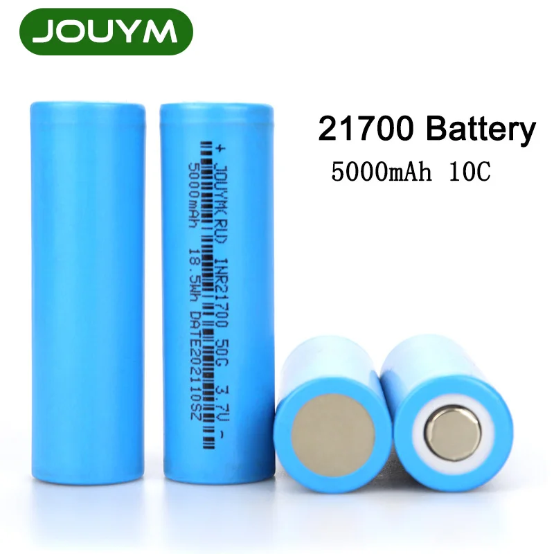 21700 배터리 INR21700 50G 5000mAh 3.7V 10C 충전식, 고 방전 전력