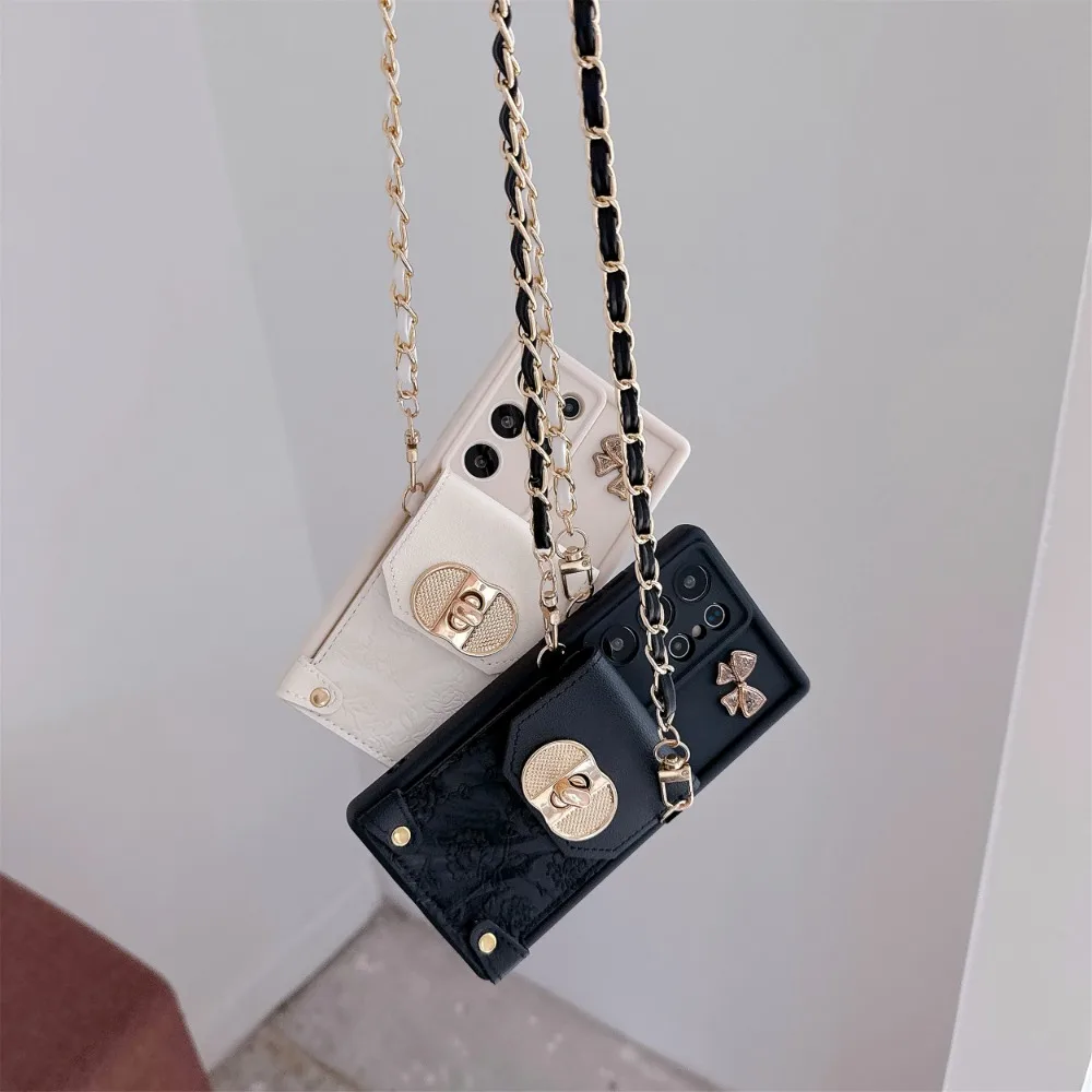 Sleek Crossbody Wallet Card Holder Phone Case Cover