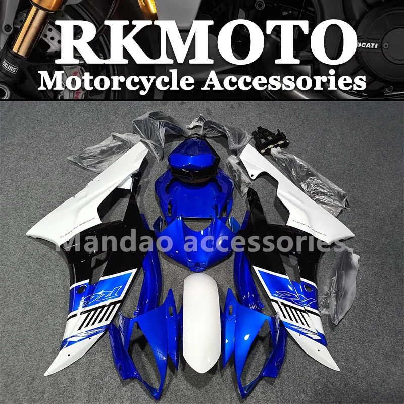 

NEW ABS Motorcycle Injection mold full Fairing Kit fit For YZF R6 2006 2007 YFZ-R6 06 07 Bodywork fairings kits set White Blue