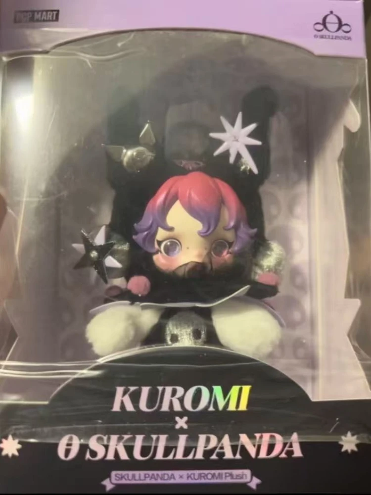 POPMART New SKULLPANDA × My Melody Plush Figure Vinyl Face
