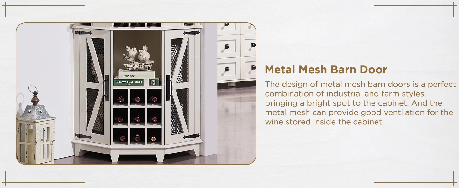 corner storage cabinet with doors