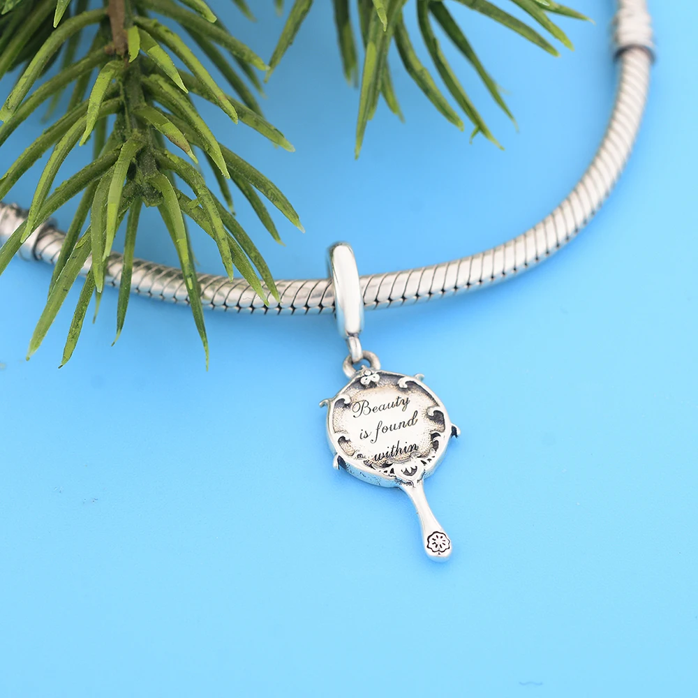 FC Jewelry Fit Original Charm Bracelet 925 Sterling Silver Cartoon Mirror Beauty Is Found In Bead For Making Women Berloque DIY 4