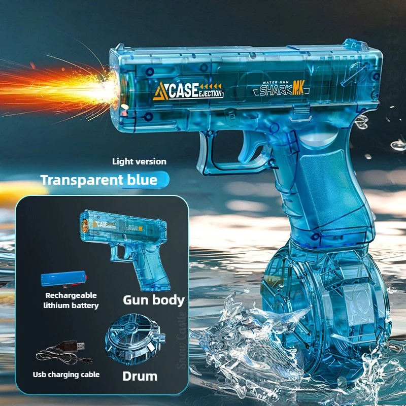 Water Guns Electric Pistol Shooting Toy Full Automatic Summer Beach Toy For Kids
