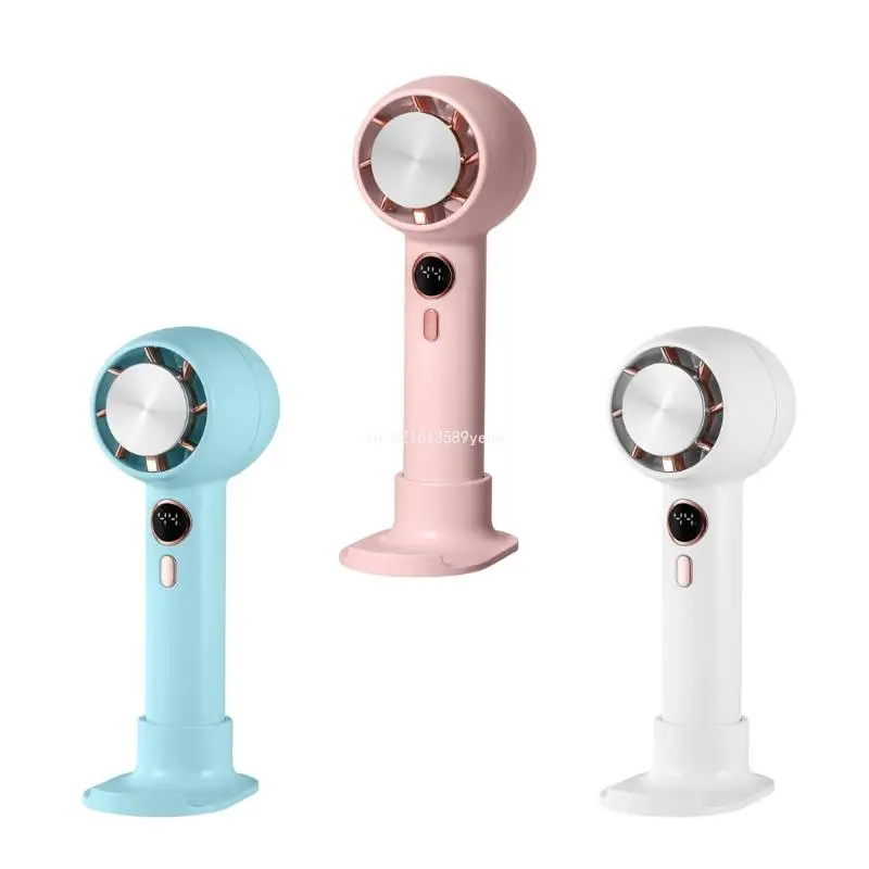

Digital Display Rechargeable Pocket Hand Fan for Travel Office Home Outdoor Dropship