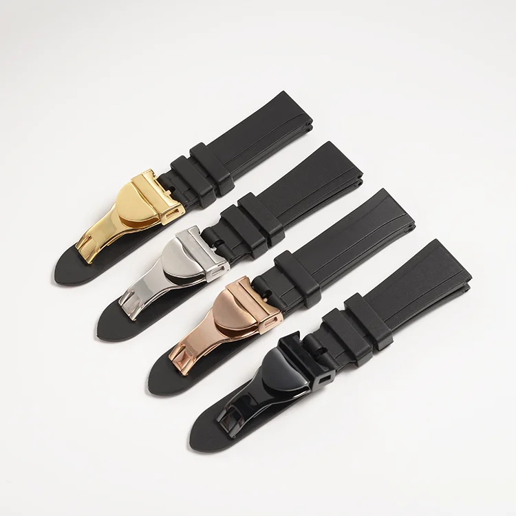 Cinturino Di Ricambio Per Cinturino In Gomma Nera Da 20Mm 22Mm Per Tudor Black Bay Gmt