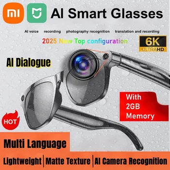 XIAOMI 4K HD AI Occhiali intelligenti Chat 260Mah Batteria Assistente vocale Controllo GPT 100MP Fotocamera Chiamata Bluetooth Occhiali intelligenti