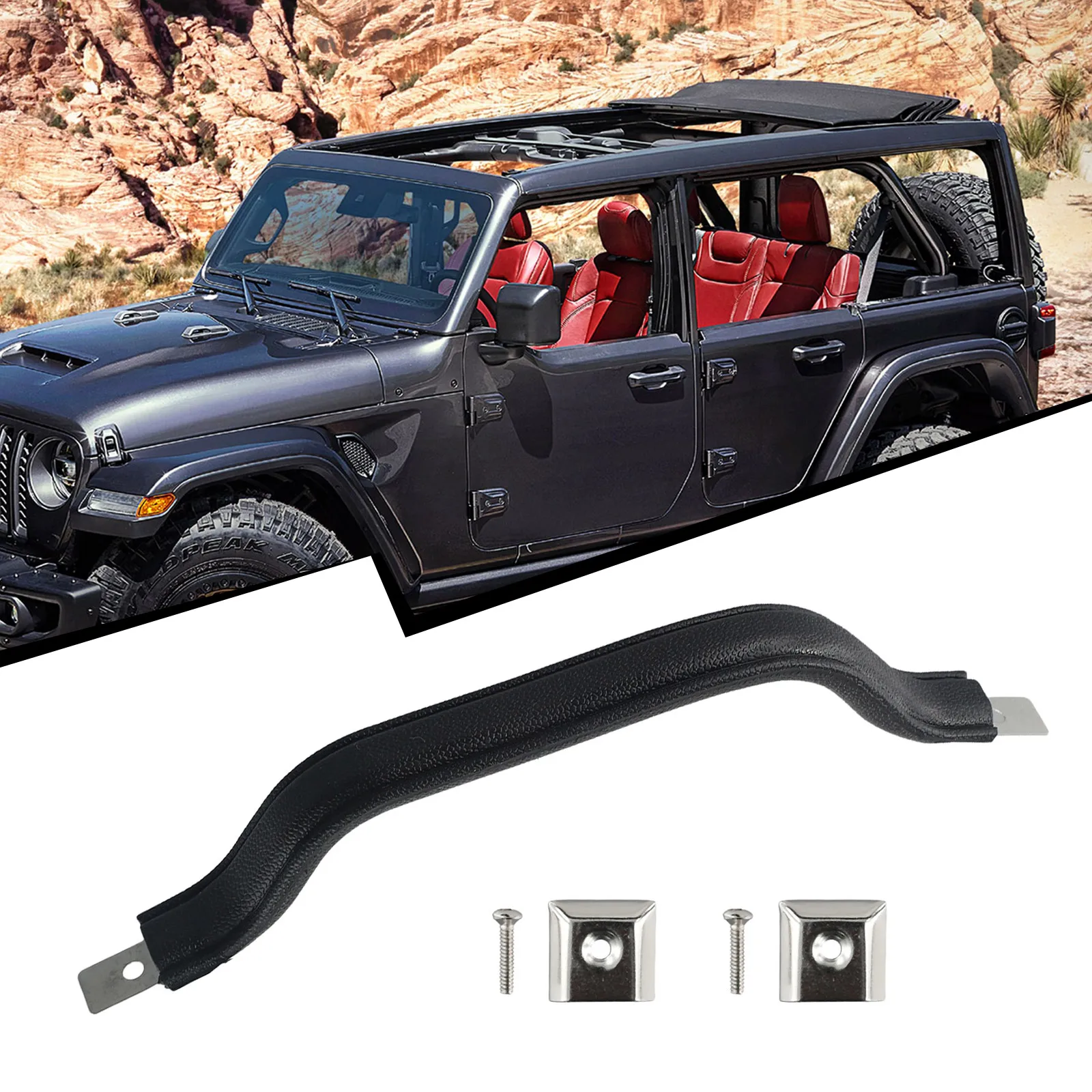 

Part Pull Strap 1pc 55009801K Accessories Door Handle For Jeep CJ5 CJ7 CJ8 Practical Pull Strap Useful Durable