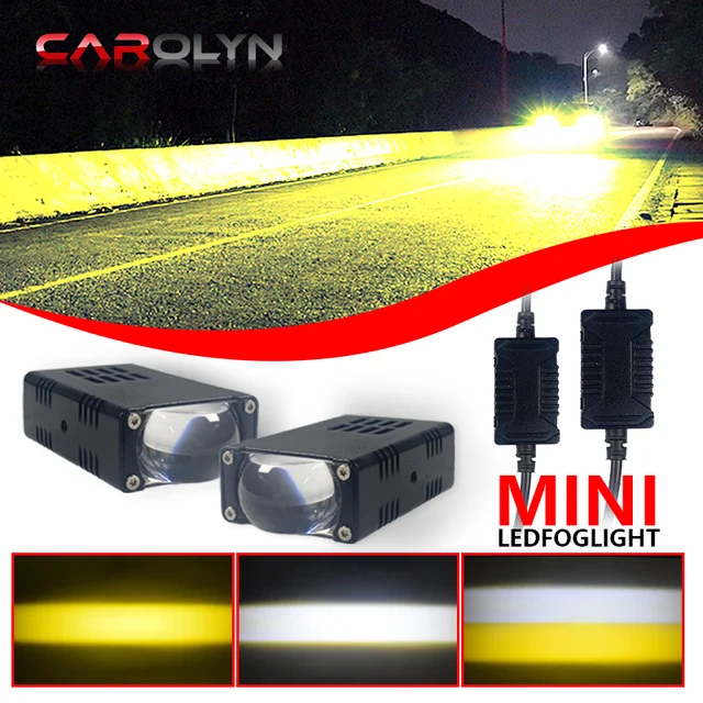 LED ไฟหน้ากันชนหมอกโคมไฟโปรเจคเตอร์เลนส์ทํางาน MINI Driving Light ไฟเสริมสําหรับรถยนต์รถจักรยานยนต์บาร์สปอตไลท์ 1