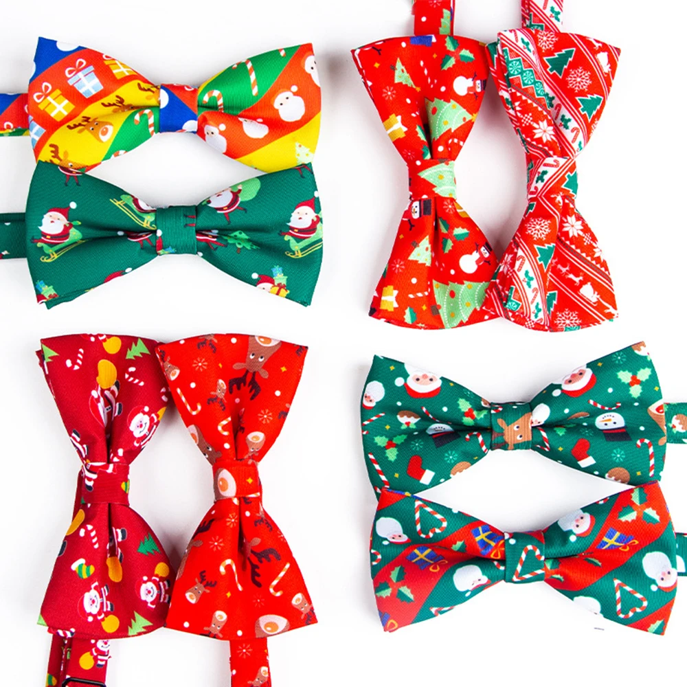 

Christmas Style Bowtie Casual Bow Tie For Women Men Uniform Collar Butterf Bowknot Adult Check Bow Ties Cravats Girl Kid Bowties