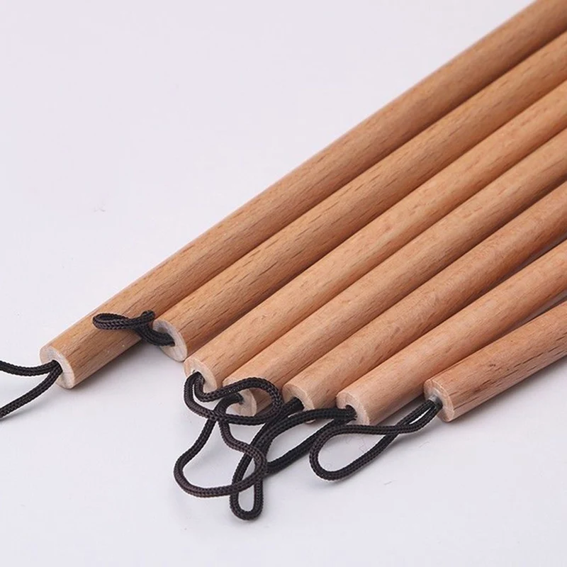 5PCS Weasel Hair Calligraphy Brush Pens Handmade Wooden Handle Chinese Painting Brush Xiaokai Regular Script Writing paint brush calligraphy brush