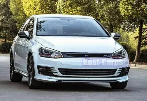 Carbon style Front fog lamp eyebrow frame trim 2pcs For VW Golf MK7 2015-