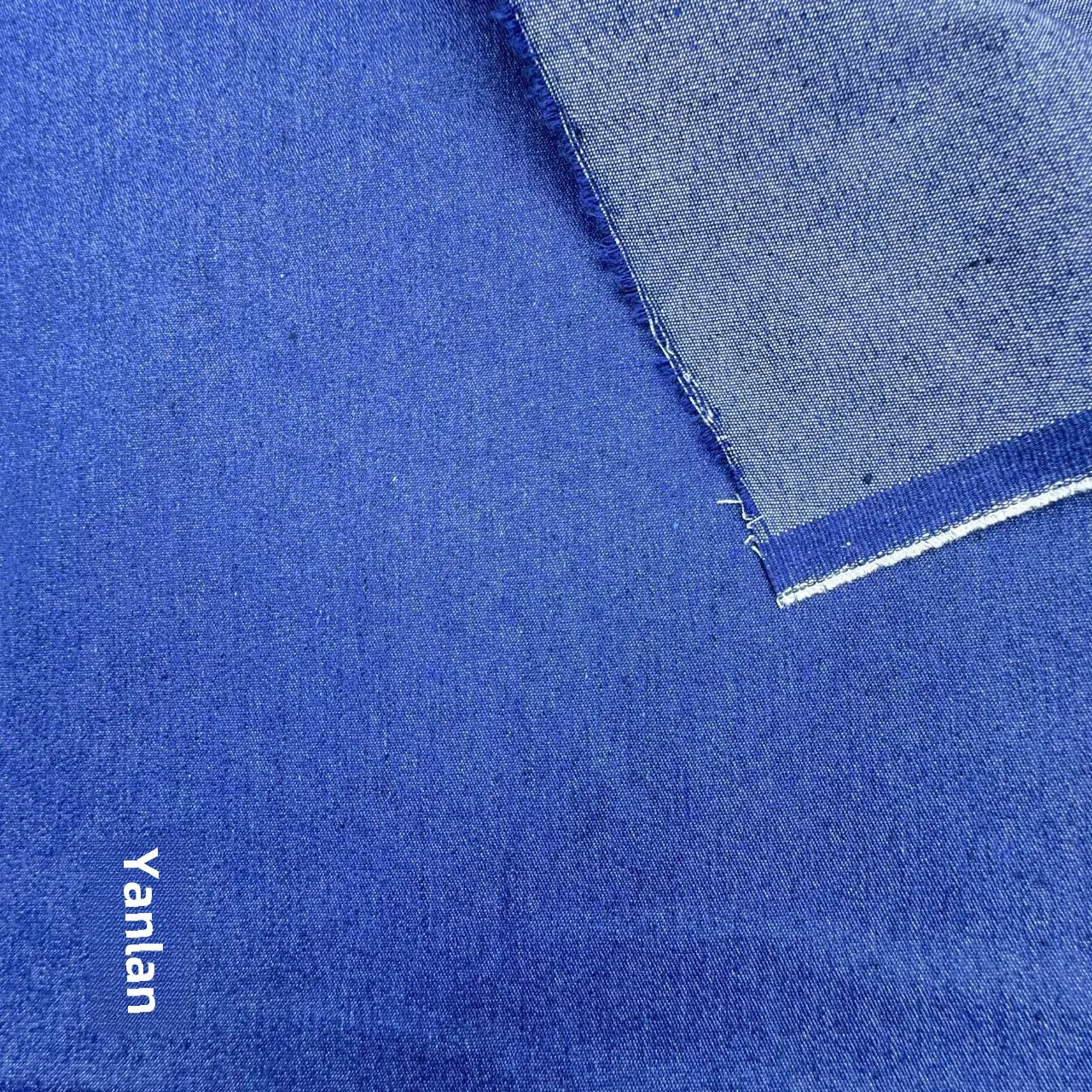 200g Cotton Polyester Denim Fabric Workwear Suit Pants Washed Finished Product Elastic Jeans Material Chinese Production