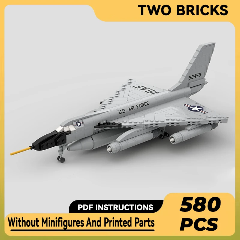 

Military Fighter Model Moc Building Bricks 1: 72 B-58 Aircraft Technology Modular Blocks Gifts Christmas Toys DIY Sets Assembly