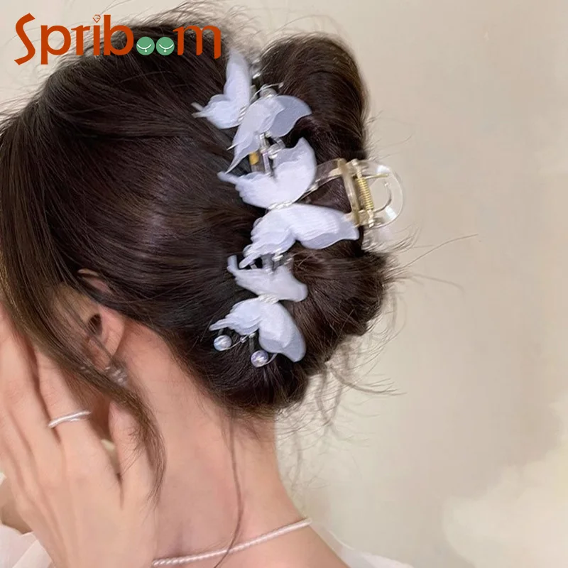 

Fairy Butterfly Crab Hair Clip French Temperament Hair Accessories Fashion Girls Hair Clips Sweet Female Headwear New