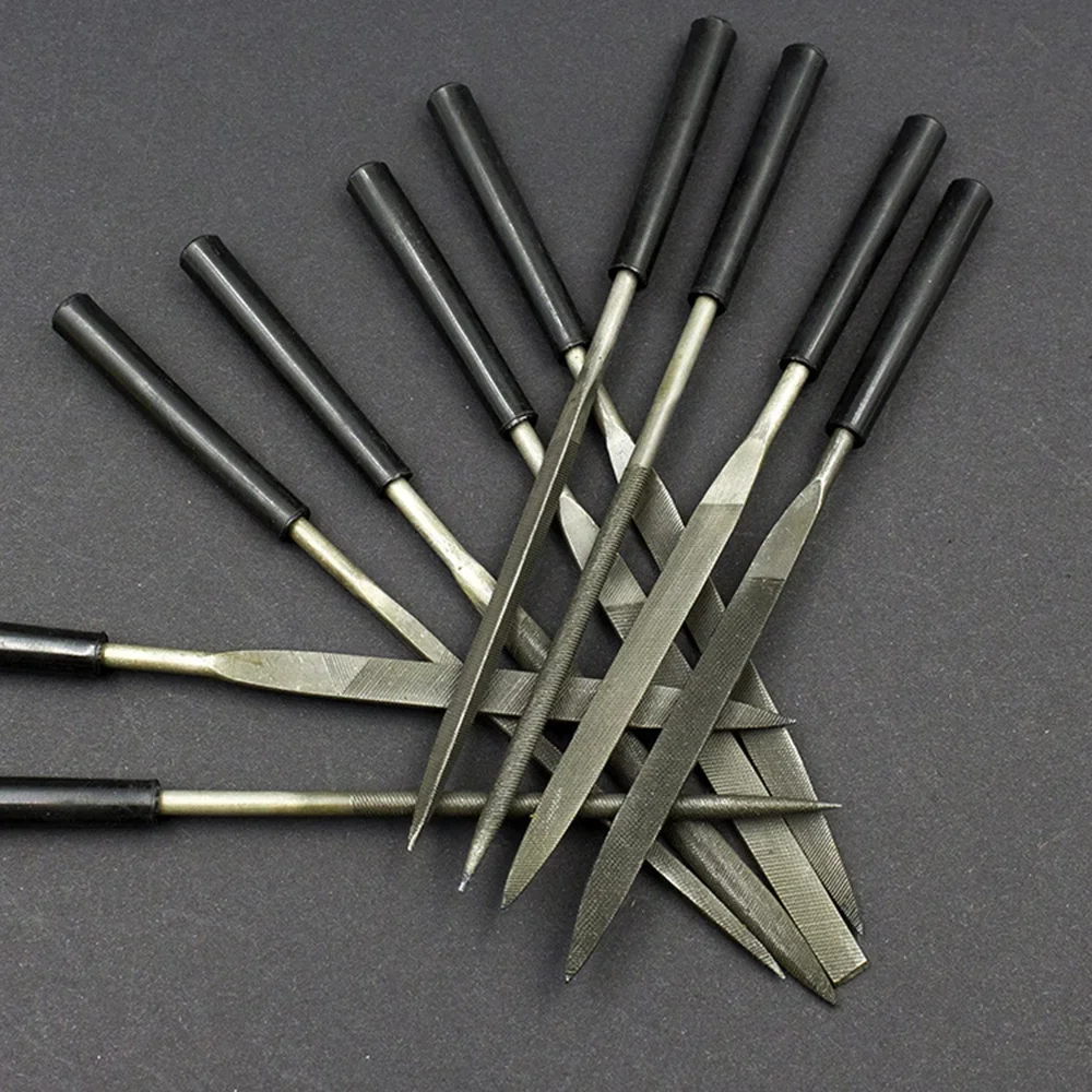 Needle File Set STONEGO 5/10Pcs Diamond Needle File DIY Wood Rasp Jewelry Polishing Engraving Handy Ceramic Craft Tool