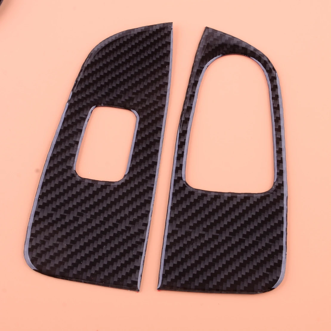 1 Pair Carbon Fiber Car Power Window Lift Button Frame Sticker Trim Fit For Mercedes Benz W447 V-Class V250 V260 2015-2020 Lhd