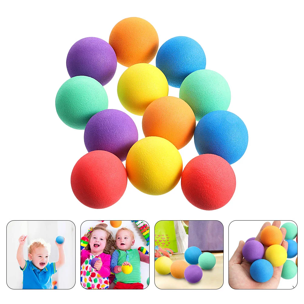 

24 Pcs Eva Sponge Ball Relax Toys Relief Balls Stress for Kids Beach Bulk Summer Child Plaything Colored Colorful