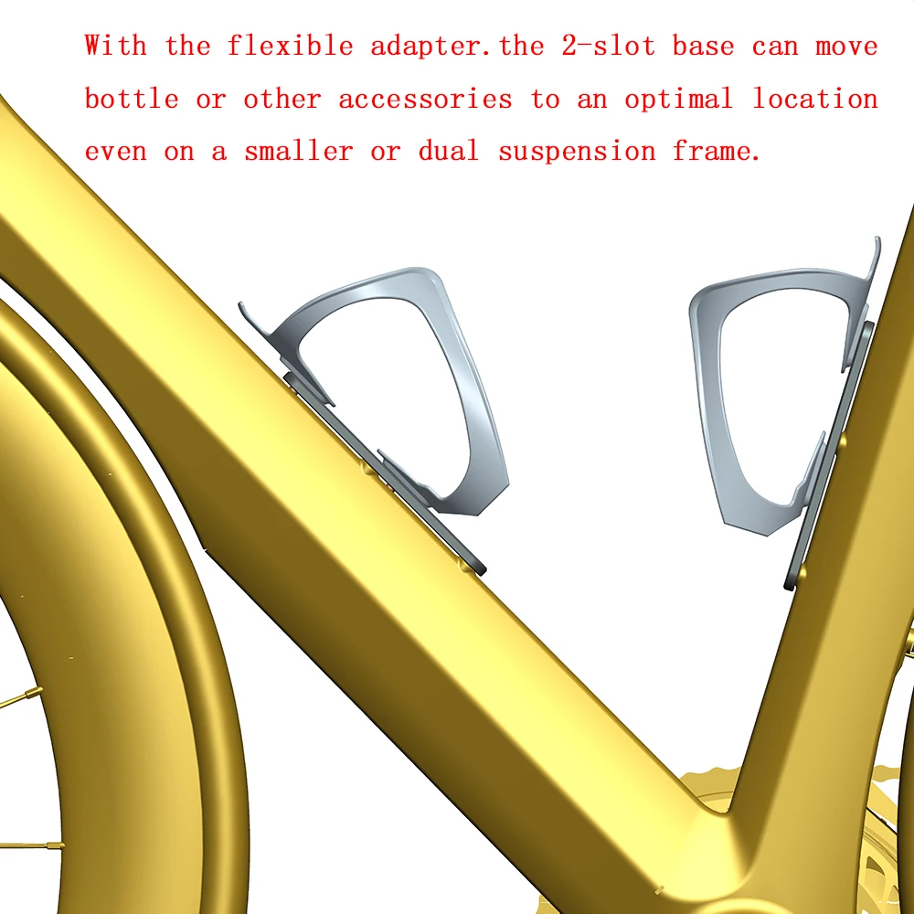 Cycling Bottle Holder Adapter Road Mountian Bike Bottle Cage Mount Adapter Bicycle Alt Position Cage Mount B-RAD Mounting Base bicycle water bottle cage bicycle bottle holder water bottle holder