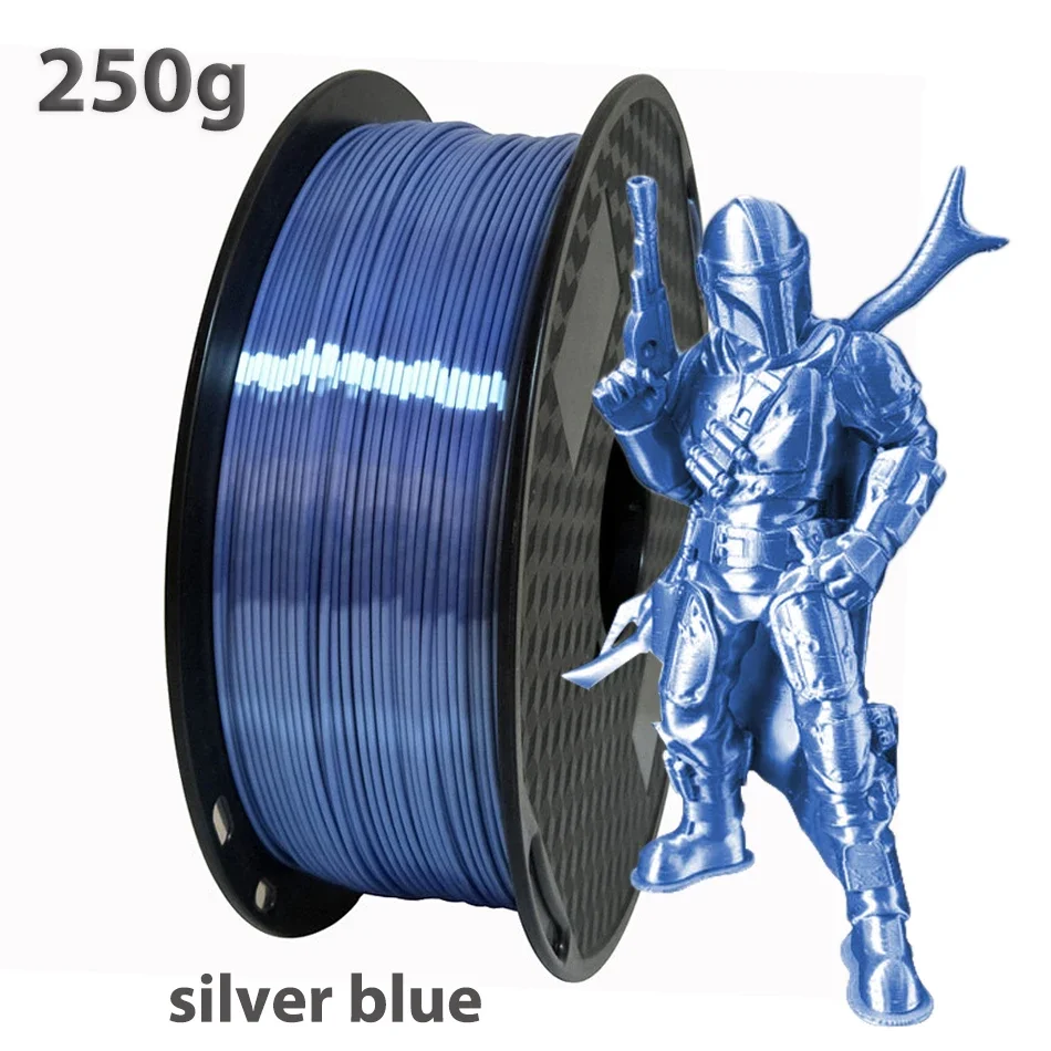 1.75mm 250g,500g 실크 PLA 3D 필라멘트 와이어 스풀 와이어 3D 프린터 재료 3D 인쇄 리필, 필라멘트 와이어 진공 포장