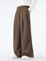 New Hot Sale Of The Season Men's Loose Casual Pants Korean Style Versatile Thin Hanging Wide Leg Floor-Length Summer Long Trouse