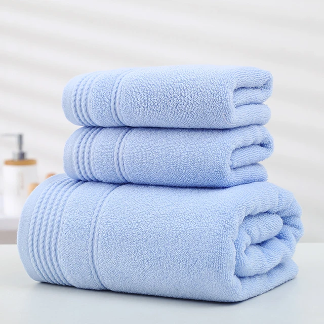 3Pcs Towel Bath Towel Set Bathroom Hand Face Shower Towels for Adults Kids  Soft Absorbent Robes Wearable Absorbent Towe