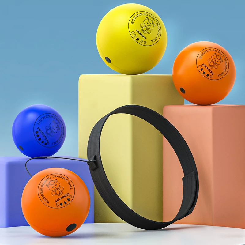 New Boxing Speed Ball Head-mounted PU Punch Ball MMA Sanda Training Hand Eye Reaction Gym Sandbag Muay Thai Boxeo Soft