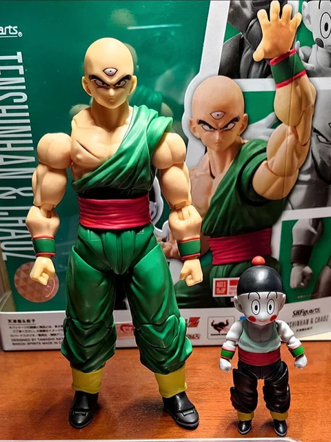Shop shf tien Outlet Online Bandai Original Dragon Ball Shf Tien Shinhan Chiaotzu Figure Anime Collectable Action Figurines Model Doll Children Toys Gift AliExpress